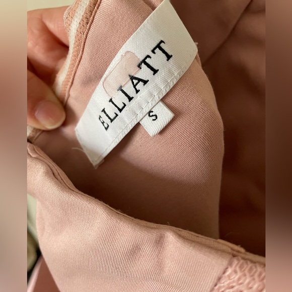 Elliatt high low mesh strapless pink dress size Small still avail @Revolve.com - Picture 6 of 9